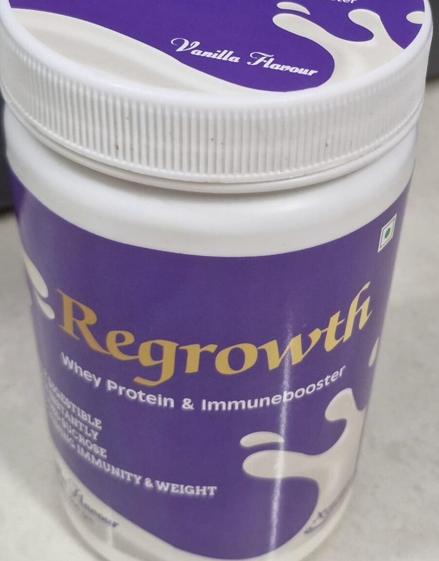 Regrowth Whey Protein & Immunebooster, Vanilla flavour, 500 g